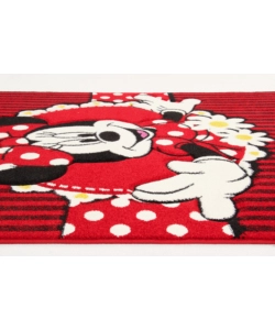 Tappeto "minnie premium" rosso, 190x133 cm